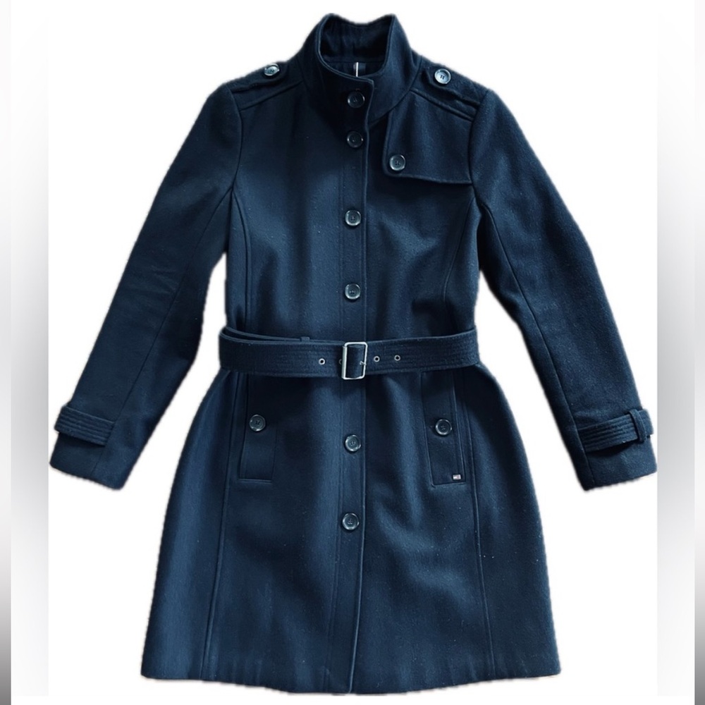 Tommy Hilfiger Women's Single-Breasted Peacoat - Picture 10 of 11